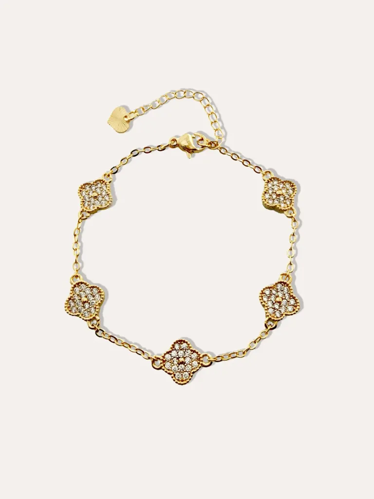 [460048] PULSERA TREBOL ZIRCONIA ACERO.webp