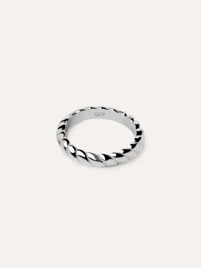 [1087513] ANILLO TRENZADO PLATA 925