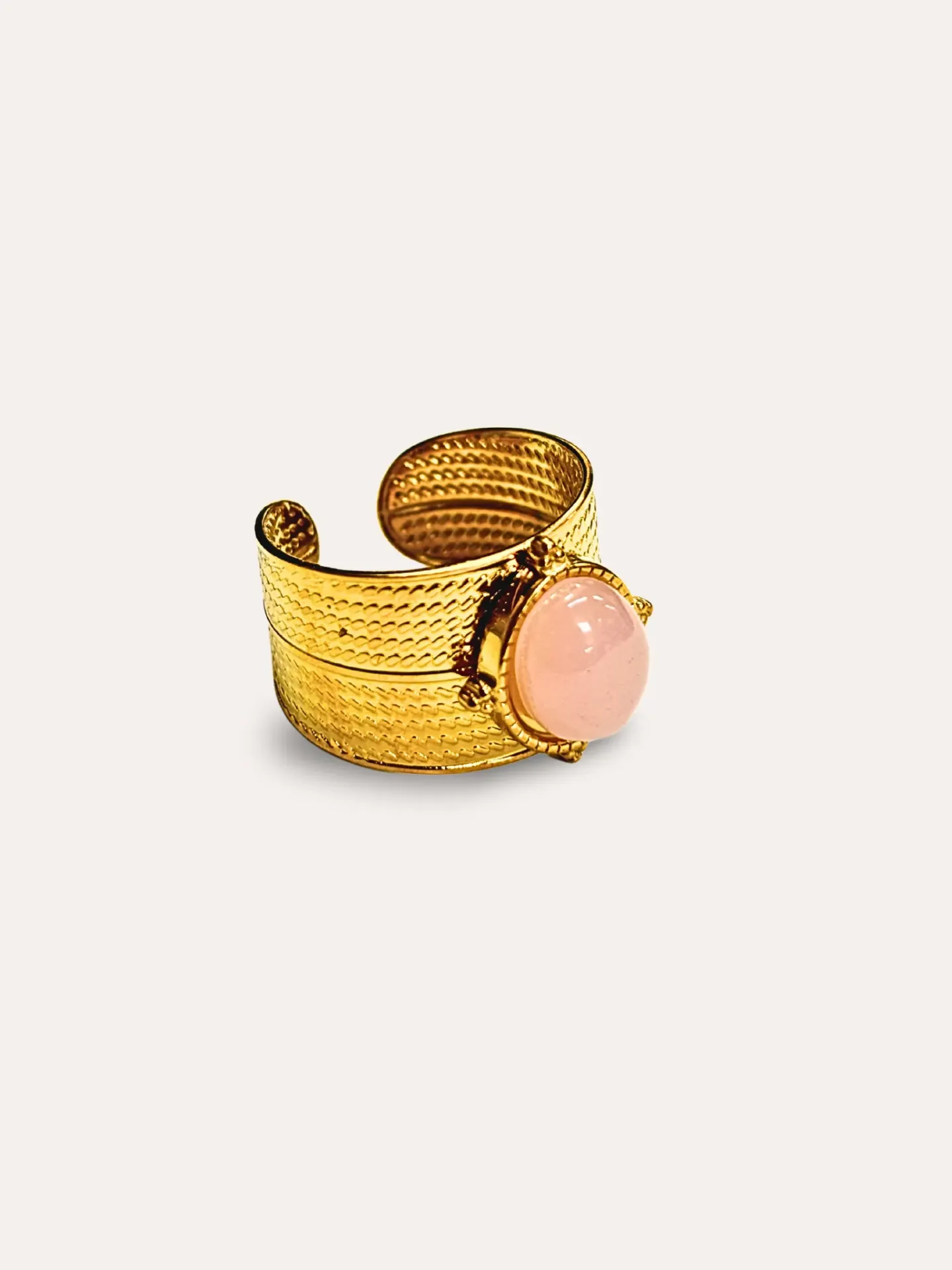 [340760] ANILLO PIEDRA NATURAL ACERO