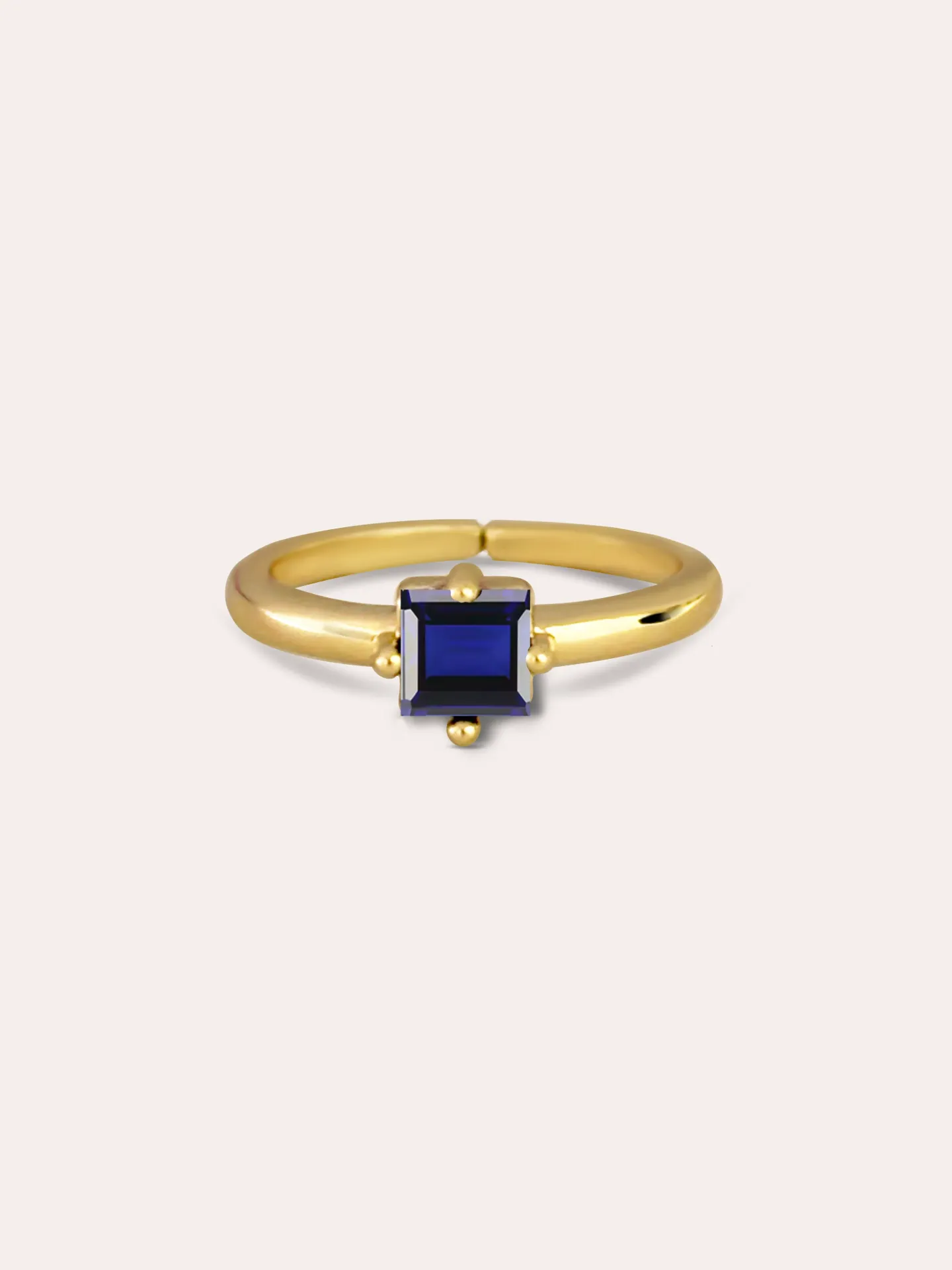 [440022] ANILLO ZIRCONIA  BAÑO DE ORO