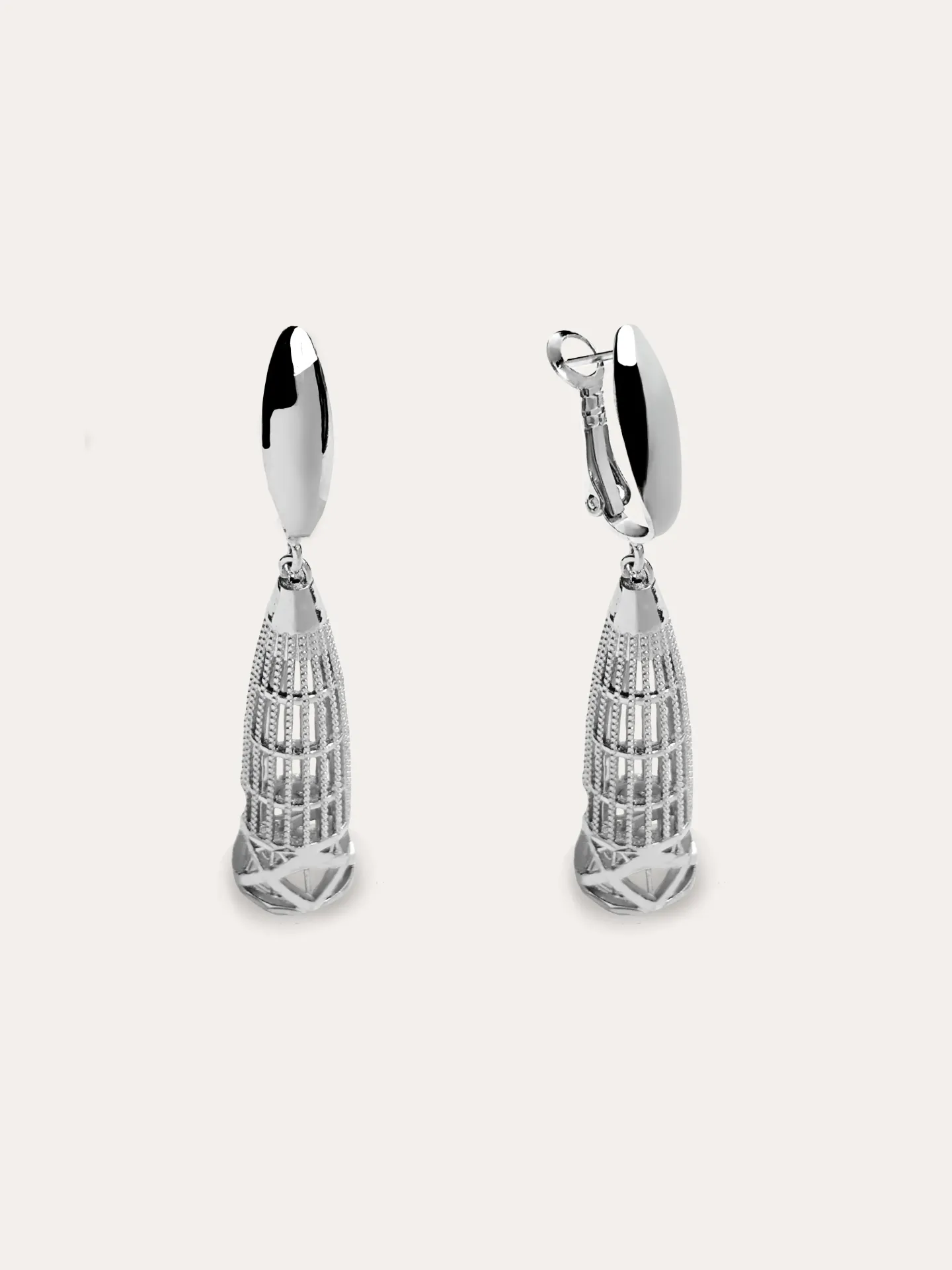 [340685] ARETES LARGOS ARRACADA BAÑO RODIO