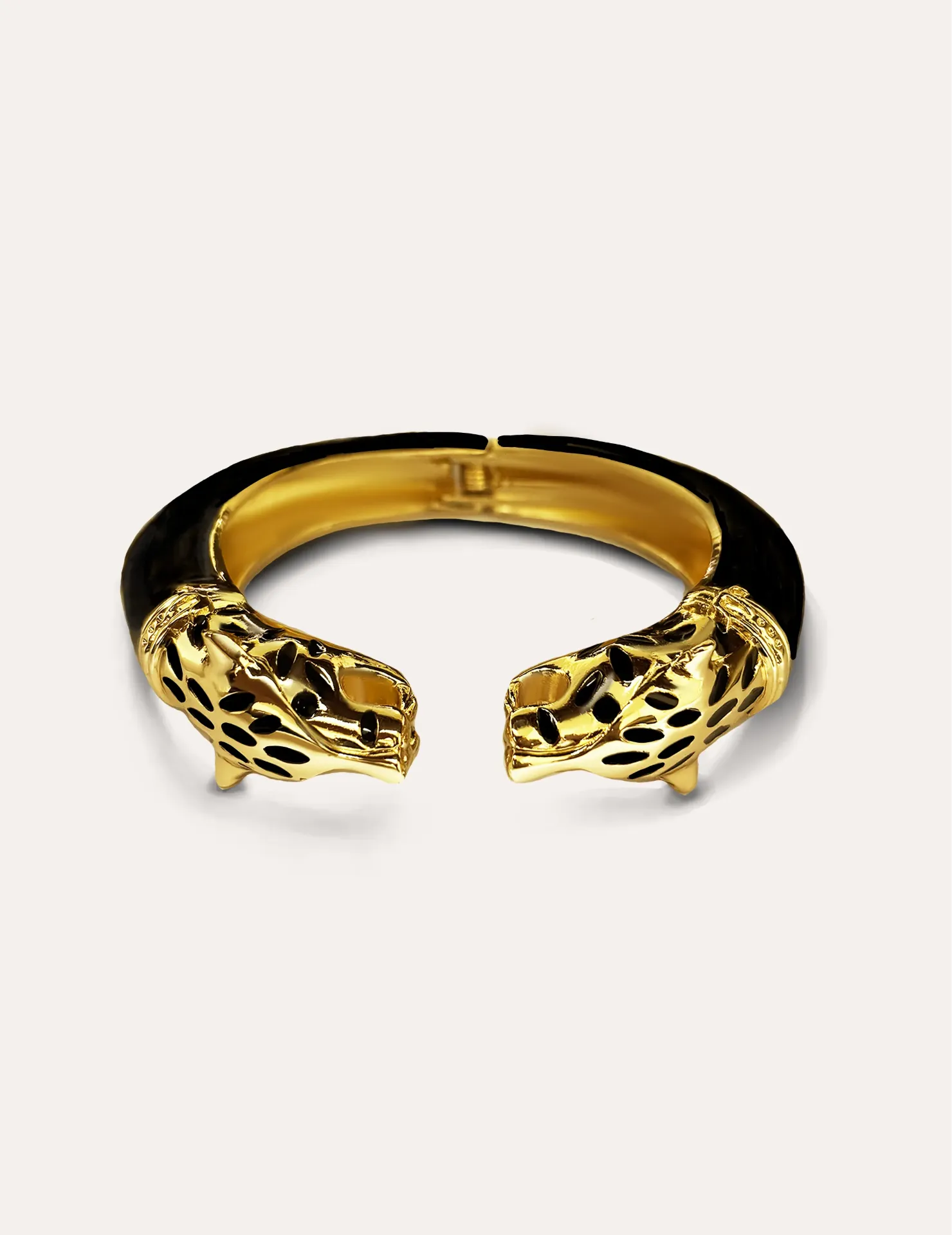 BRAZALETE LEOPARDO BAÑO DE ORO