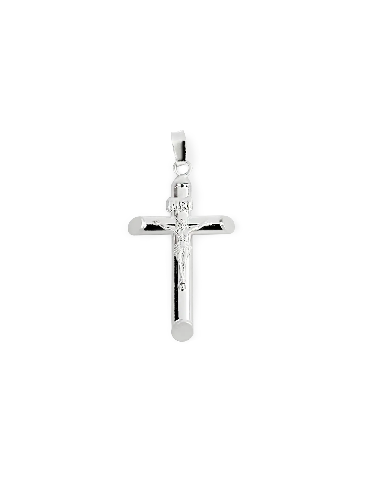 DIJE CRUZ CON CRISTO PLATA 925