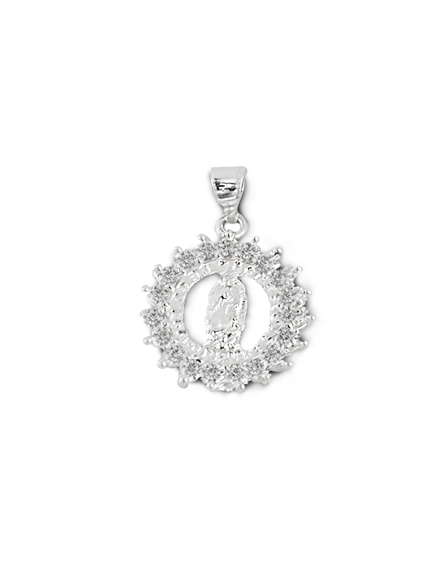 DIJE VIRGEN ZIRCONIAS PLATA 925