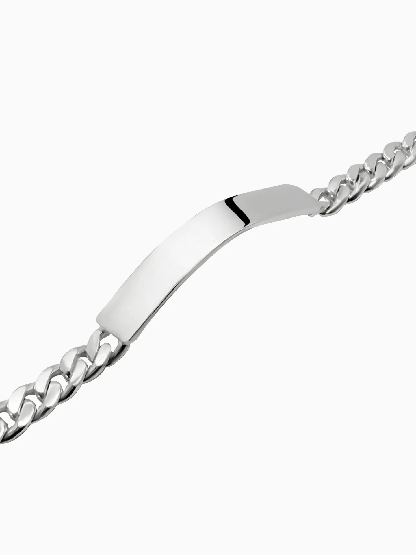 PULSERA CON PLACA B. CAJA PLATA 925