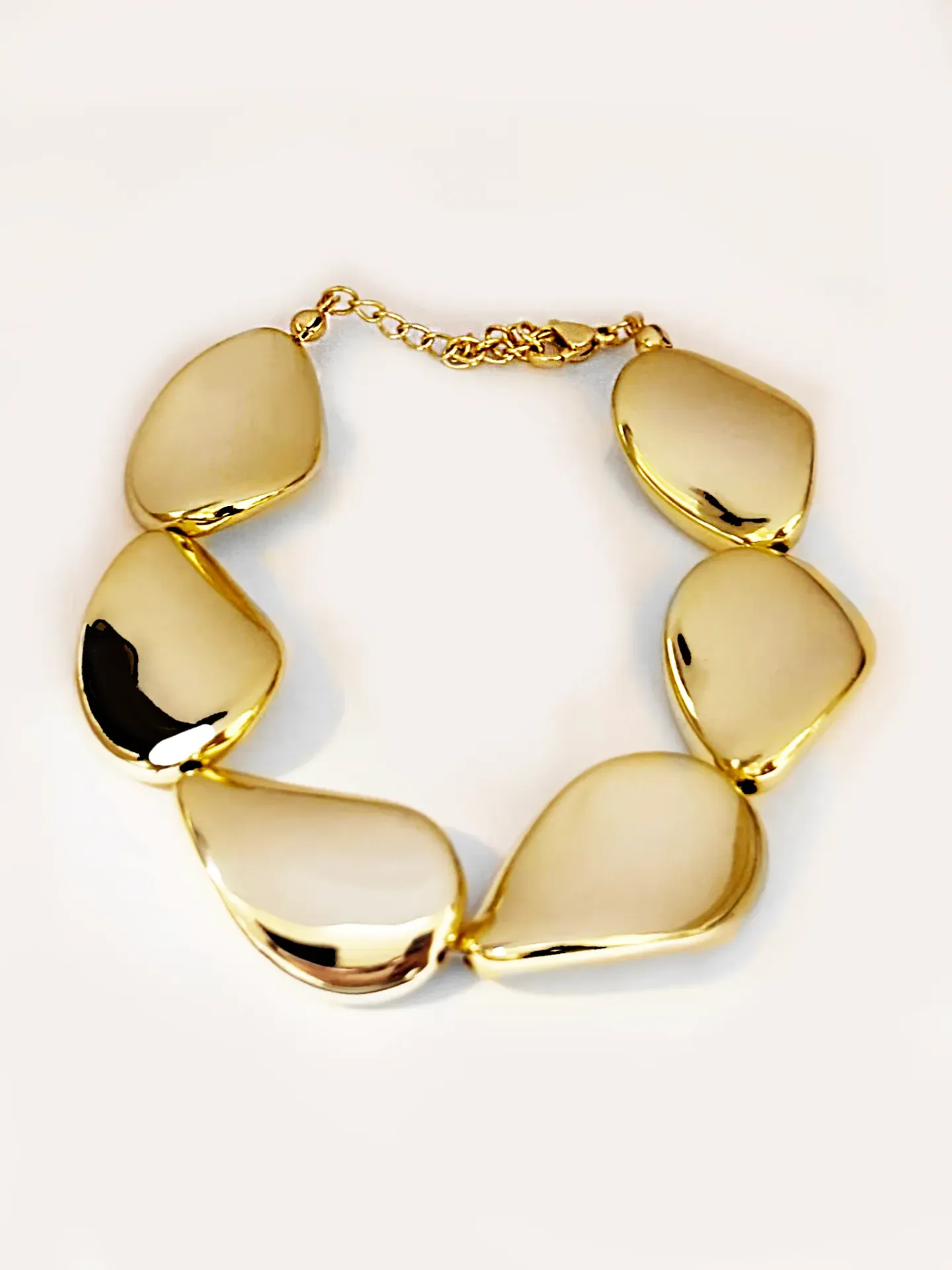 [320455] PULSERA IRREGULAR DORADO BAÑO ORO