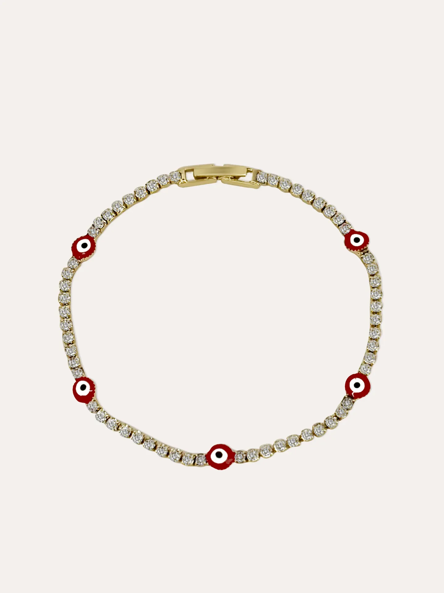[B20010156] PULSERA ZIRCONIAS OJOS TURCOS