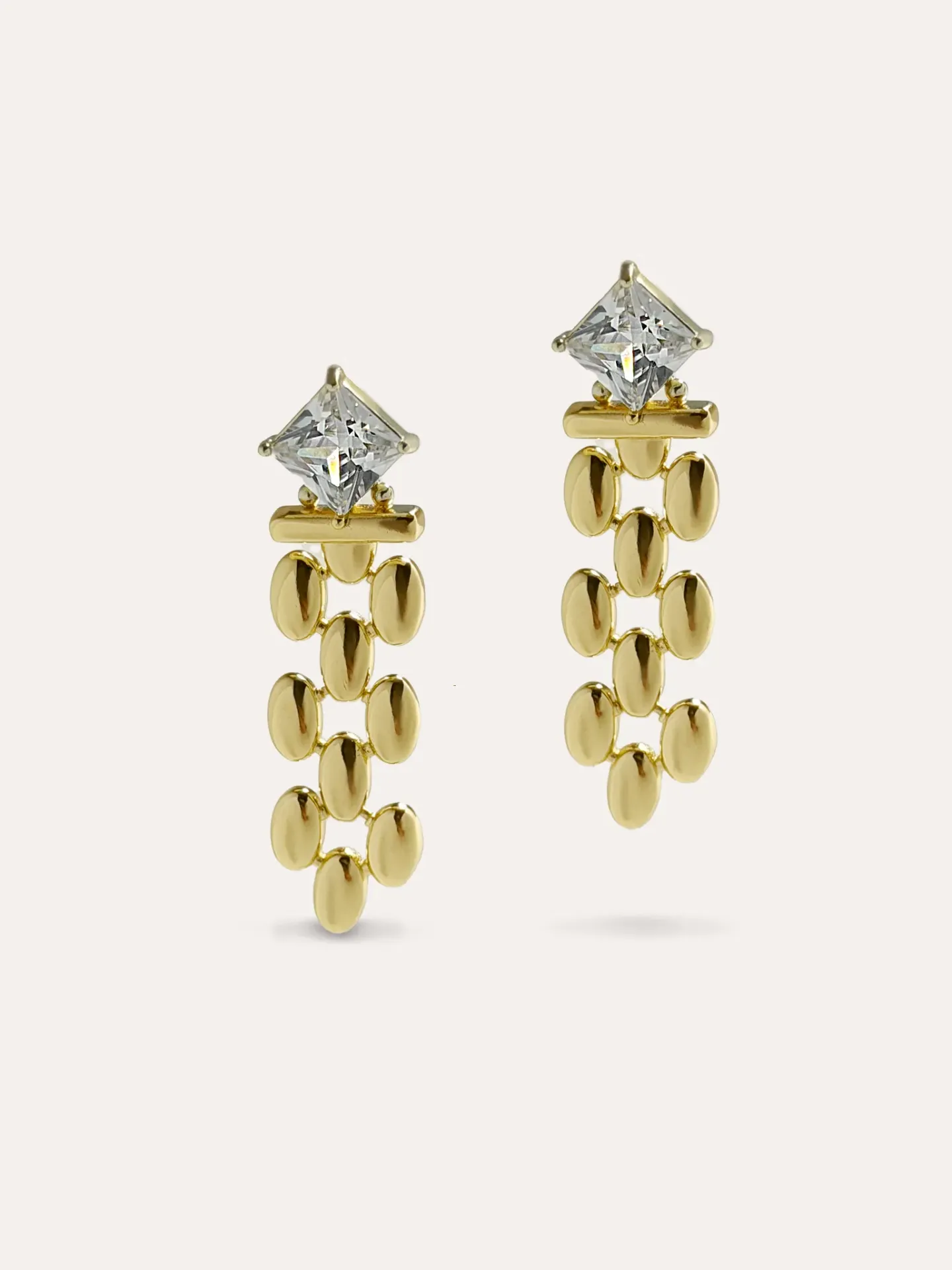 ARETE COLGATE ZIRCONIA BAÑO ORO