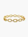 PULSERA ESLABÓN ZIRCONIAS BAÑO ORO