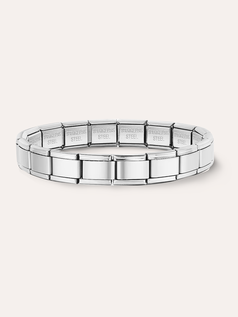 PULSERA ITALIANA ACERO (Plateado)