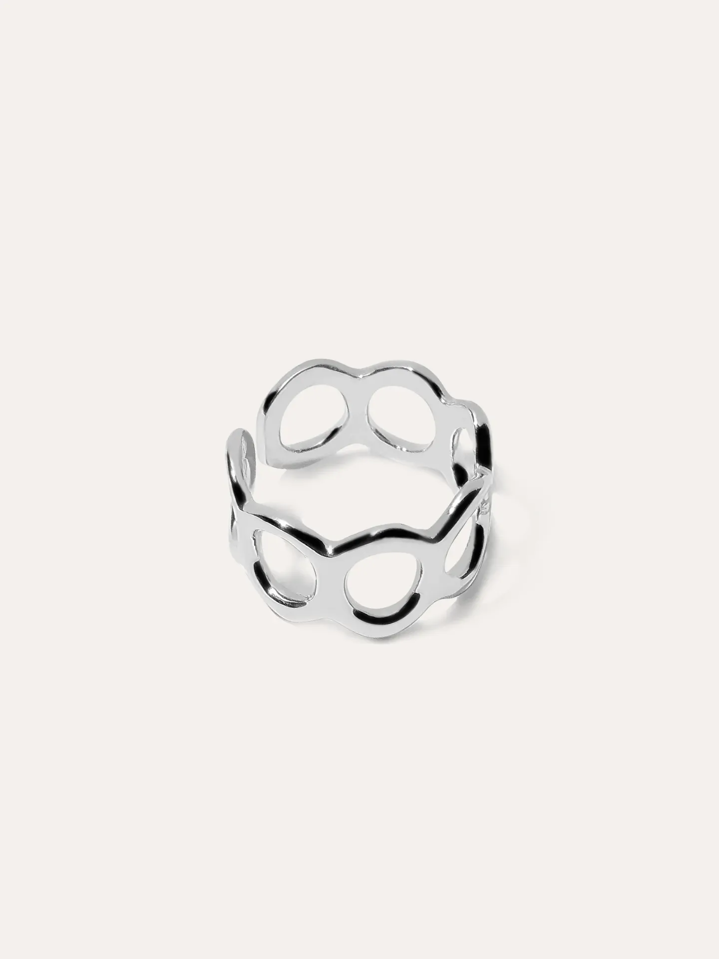 ANILLO AROS PLATA 925
