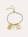 PULSERA ESCAPULARIO BAÑO ORO