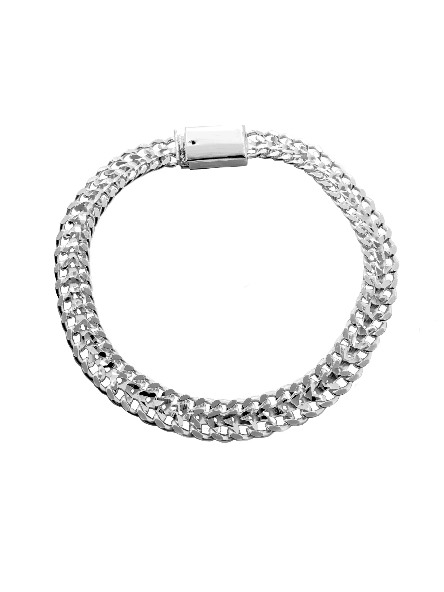 PULSERA PETATILLO DOBLE TIRA CAJA PLATA 925