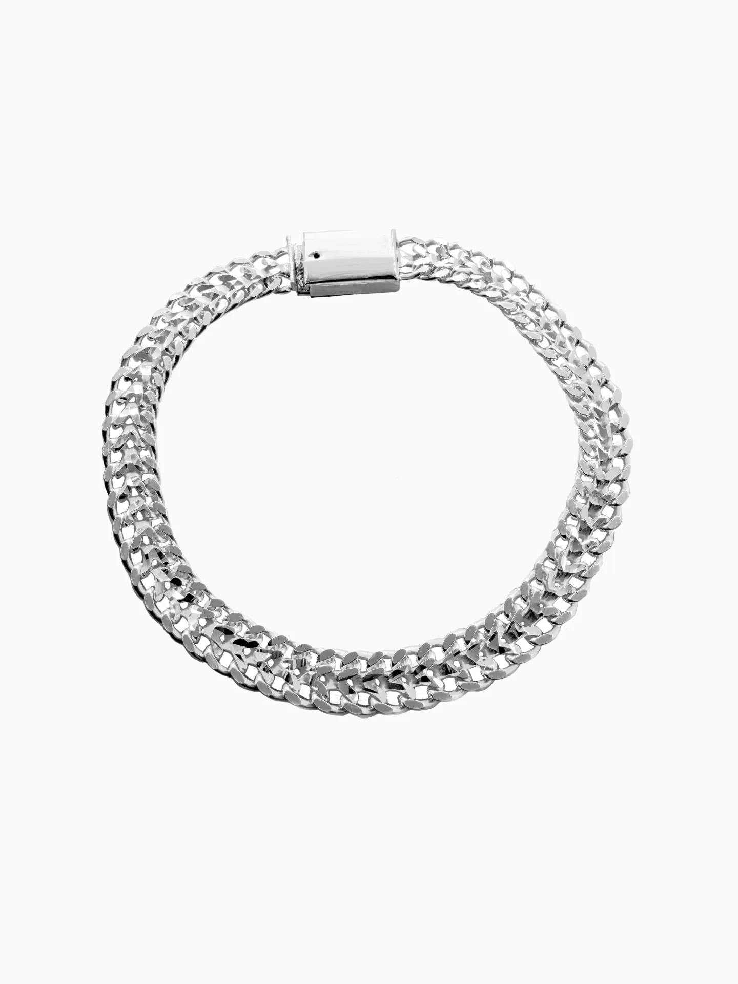 PULSERA PETATILLO DOBLE TIRA CAJA PLATA 925