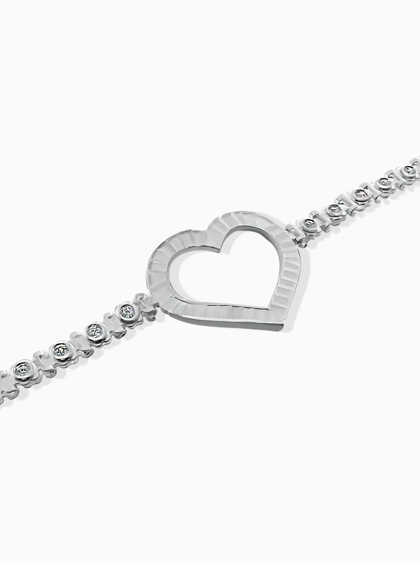 PULSERA CORAZON PLATA 925