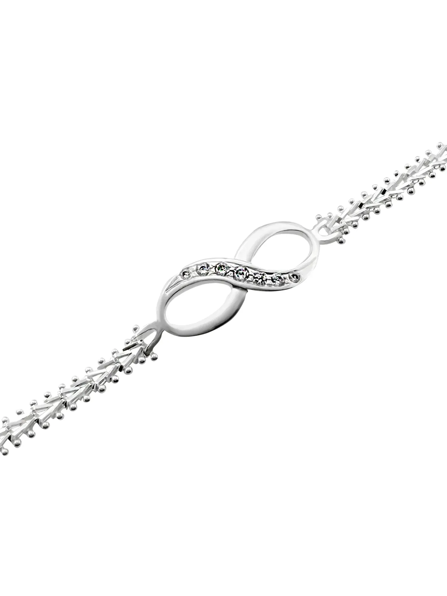 [40769] PULSERA PLANCHADA INFINITO PLATA 925