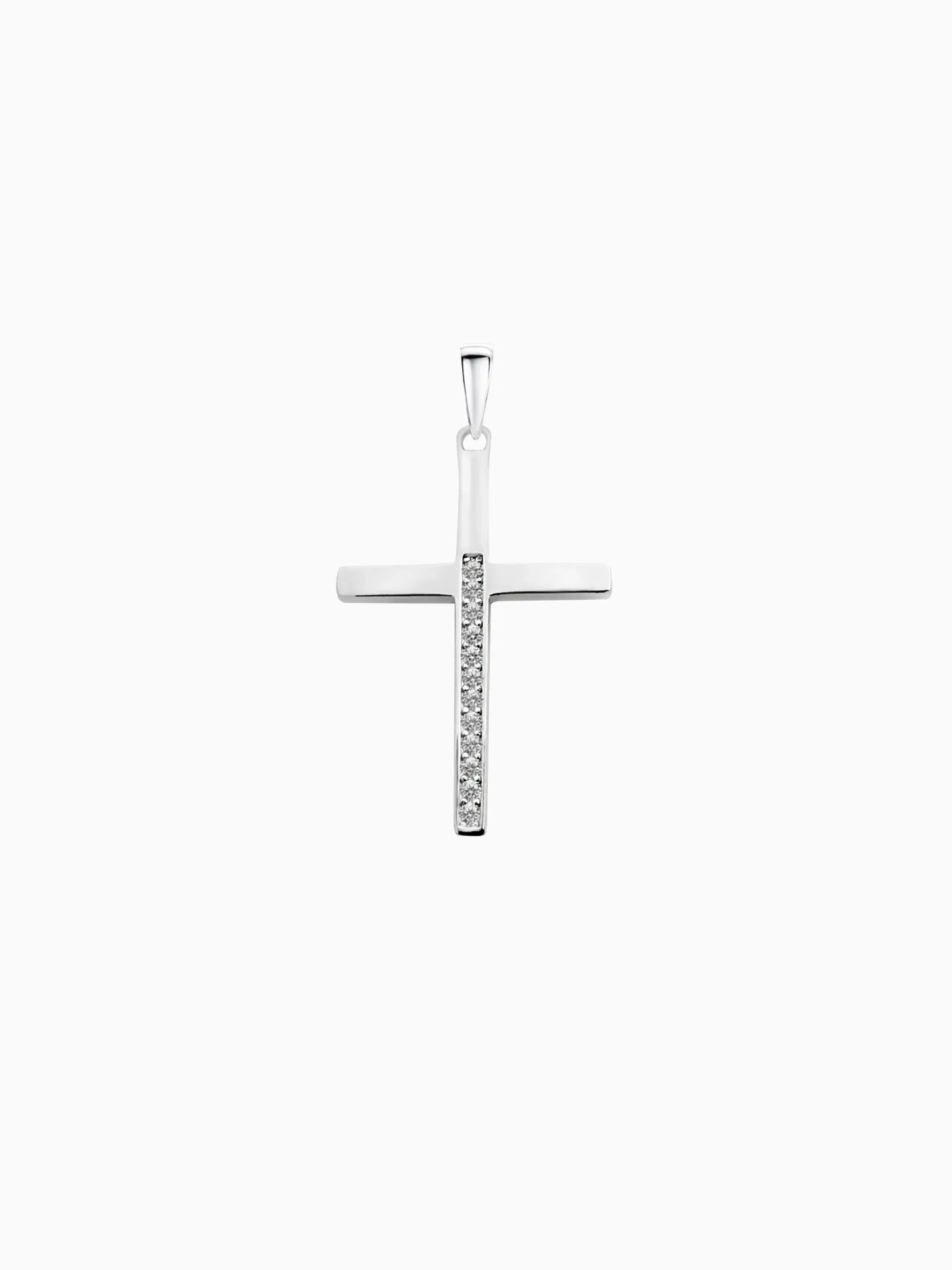 DIJE CRUZ ZIRCONIAS PLATA 925