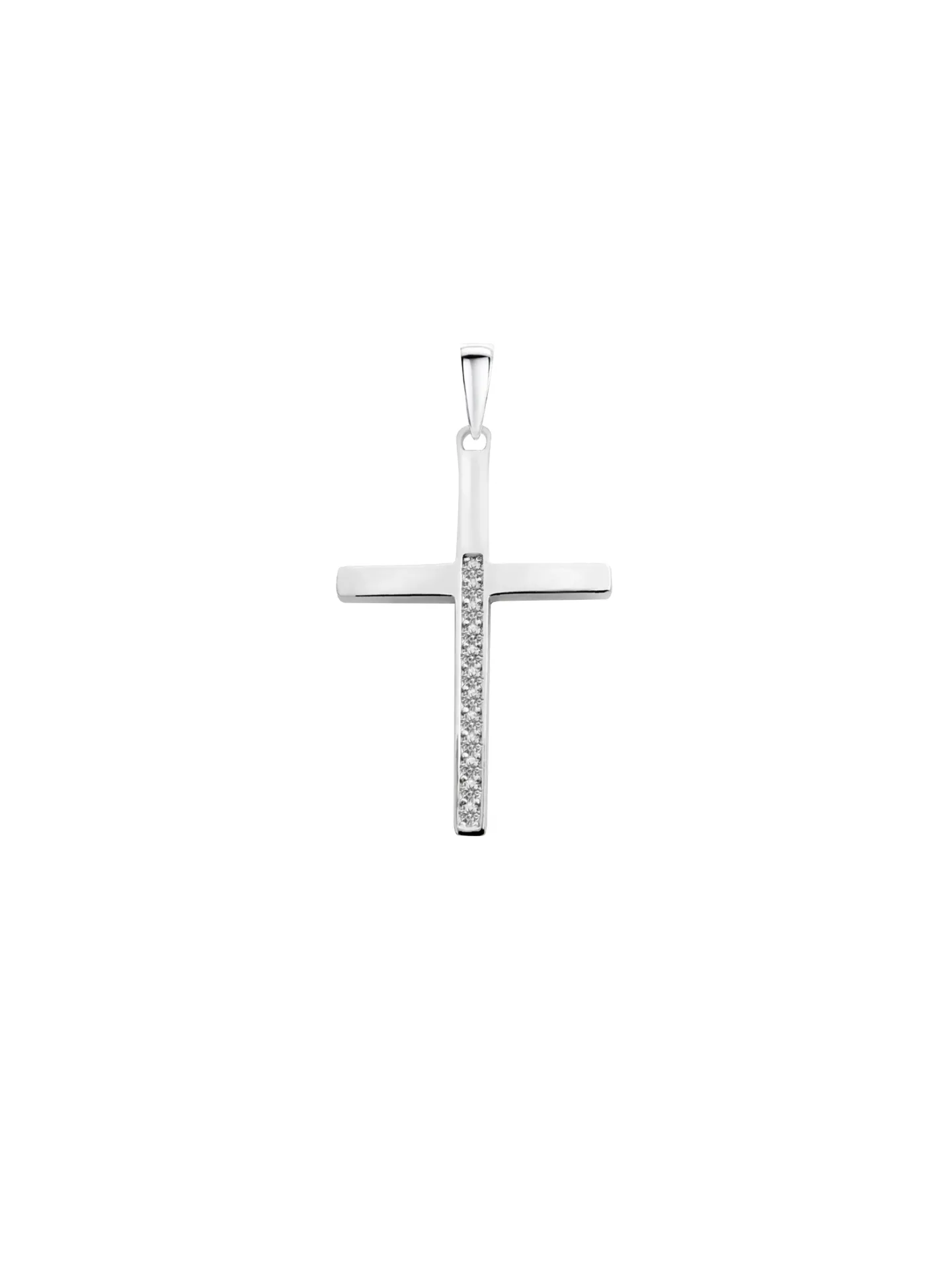 DIJE CRUZ ZIRCONIAS PLATA 925