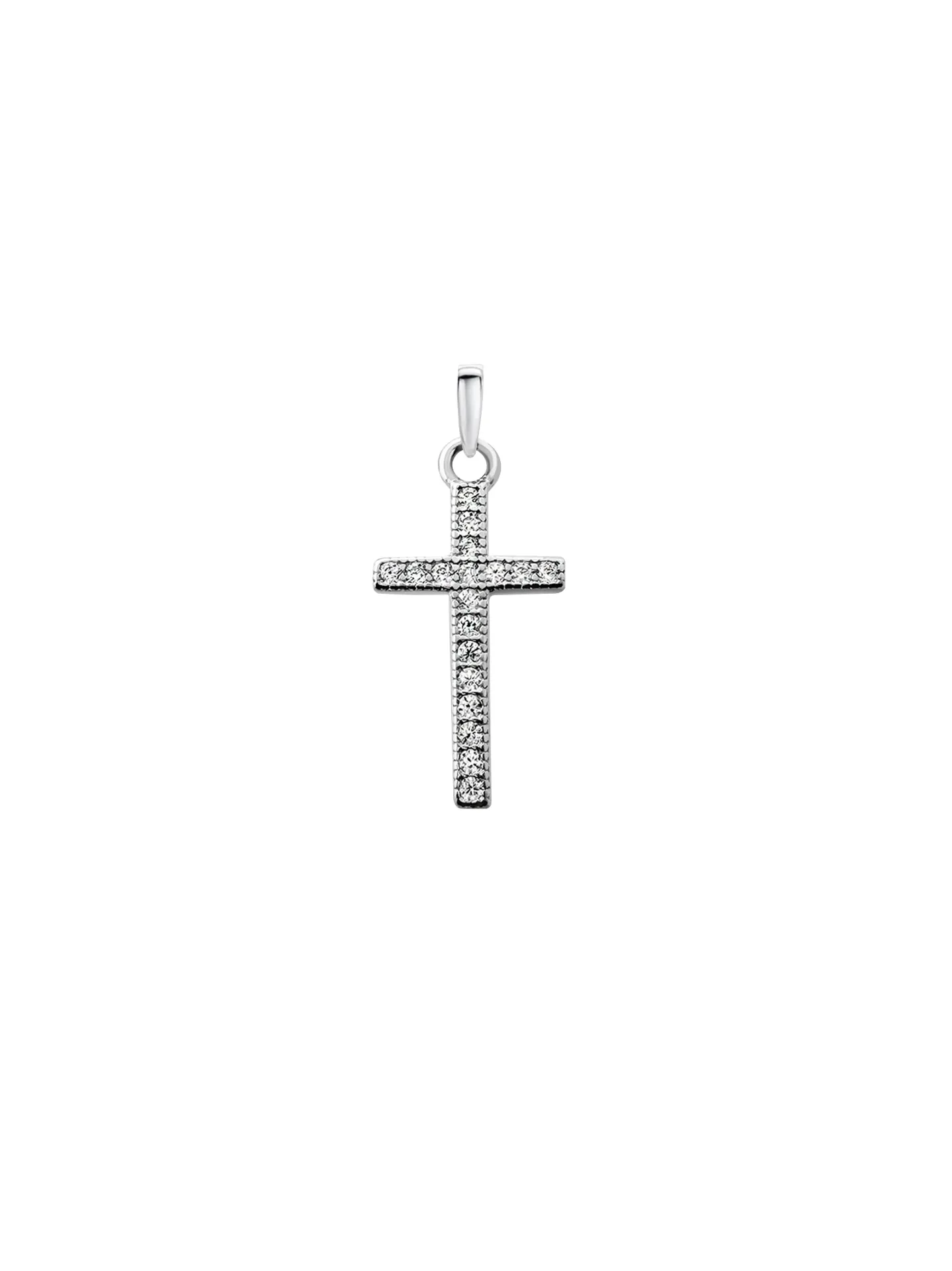 [40862] DIJE CRUZ ZIRCONIAS PLATA 925