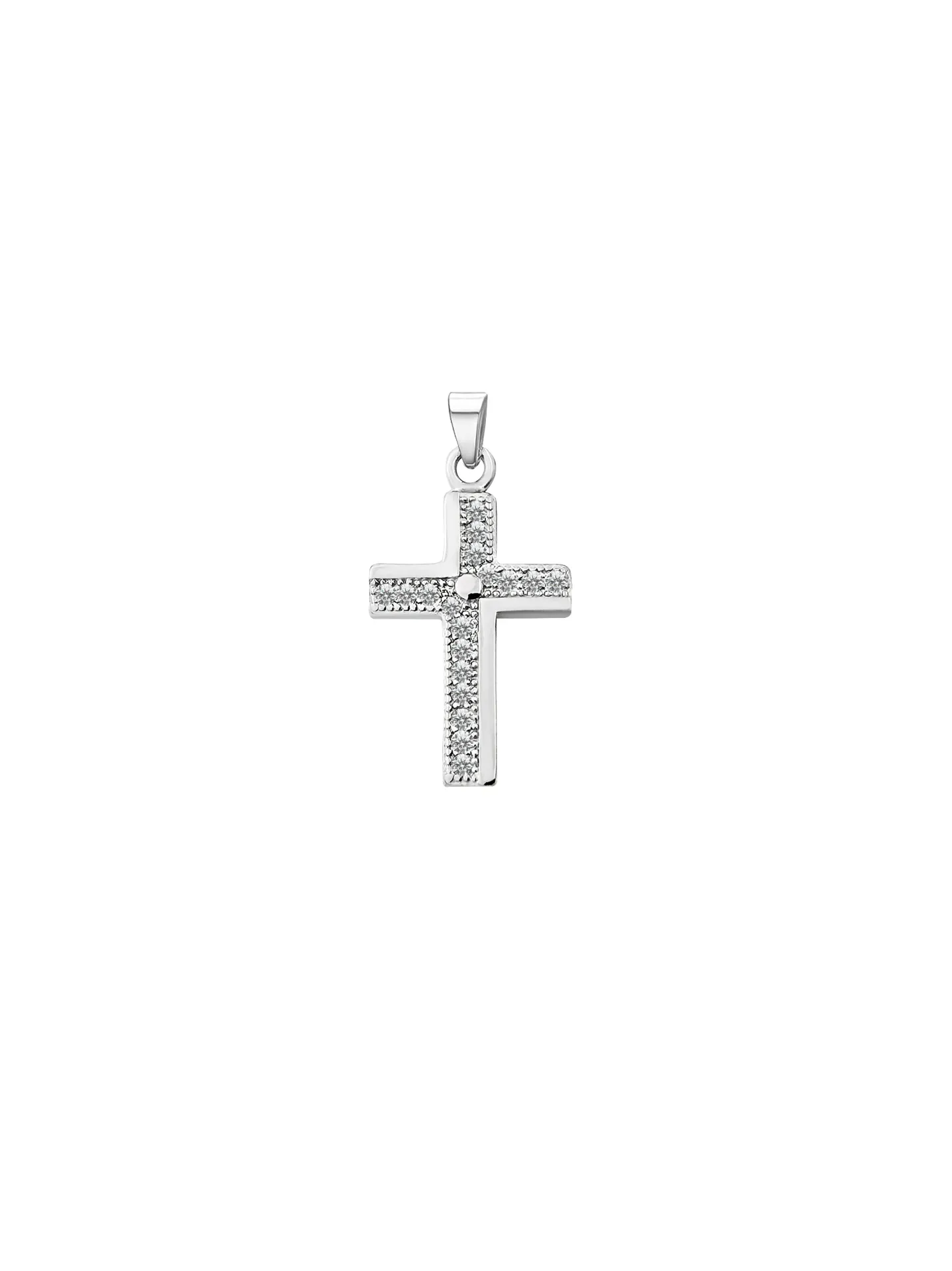 DIJE CRUZ ZIRCONIAS PLATA 925