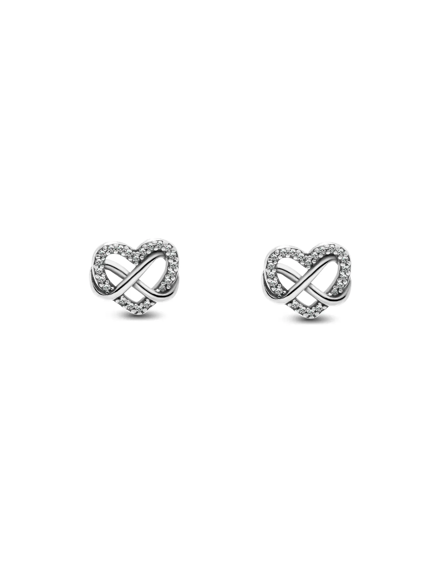 [40874] ARETES CORAZON CON INFINITO PLATA 925