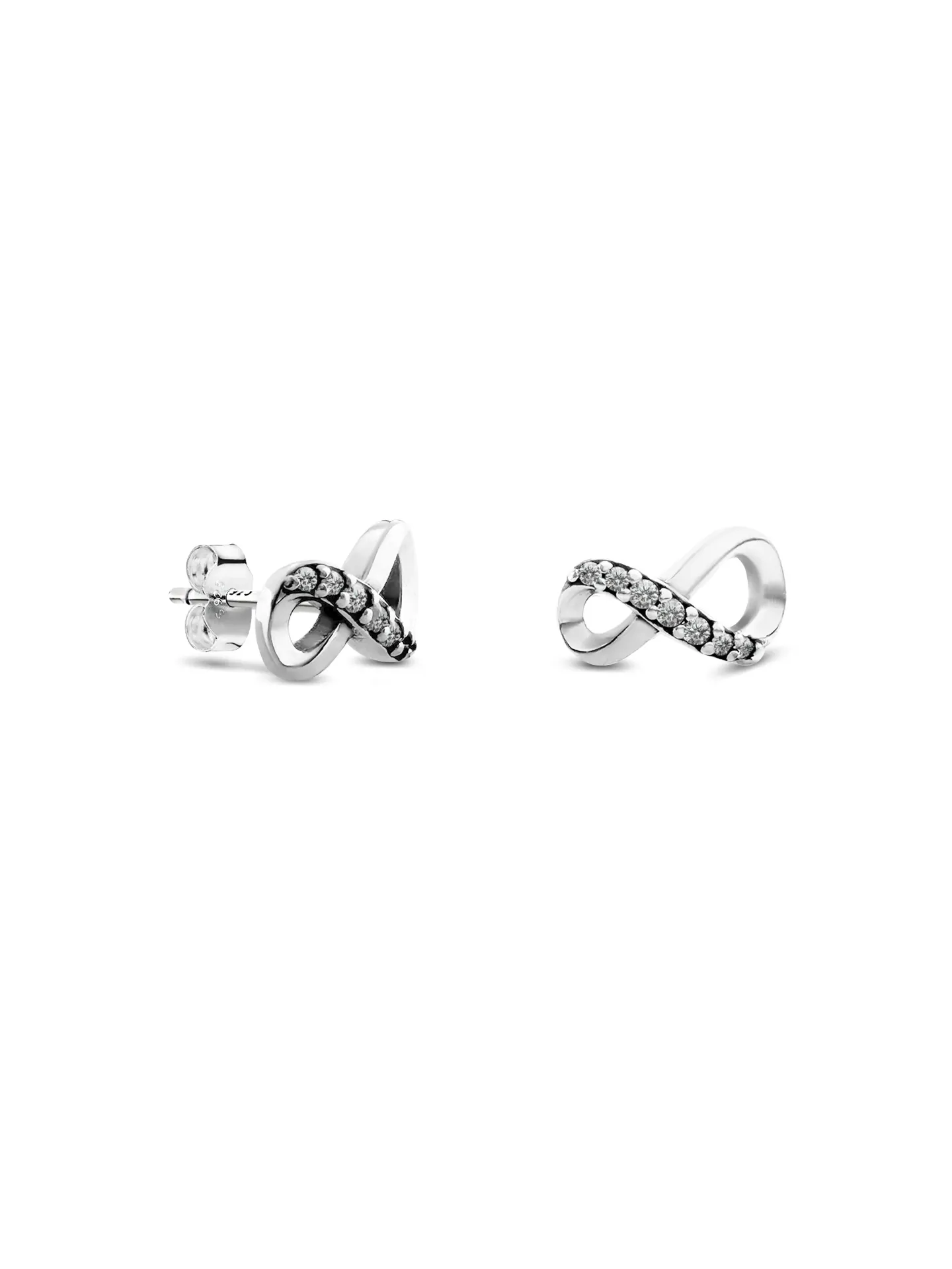 ARETES INFINITO ZIRCONIAS PLATA 925