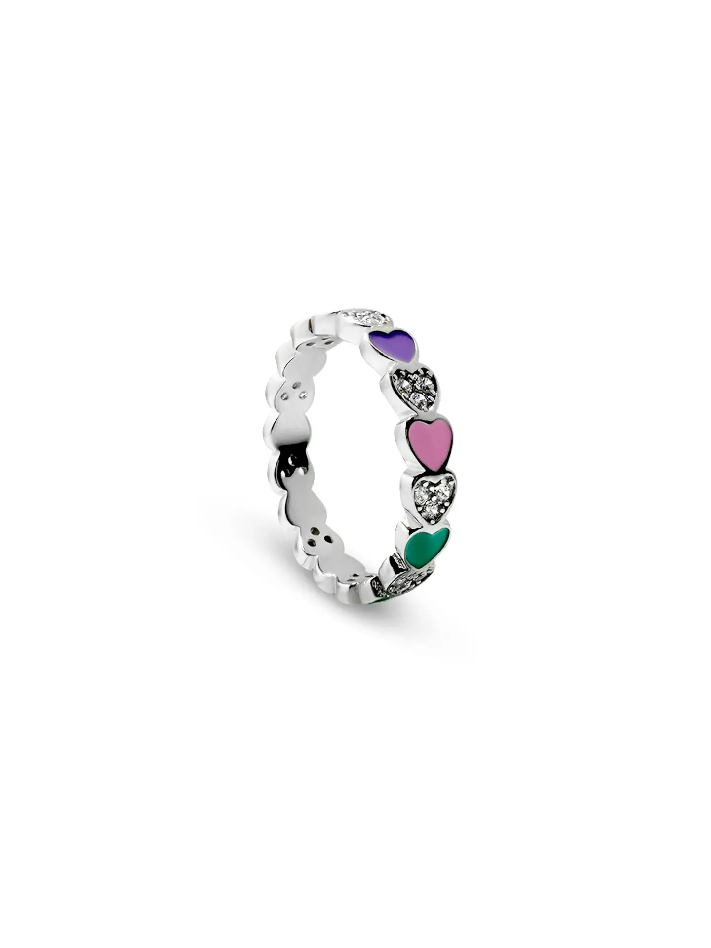 [40894] ANILLO CORAZONES PLATA 925 (6)