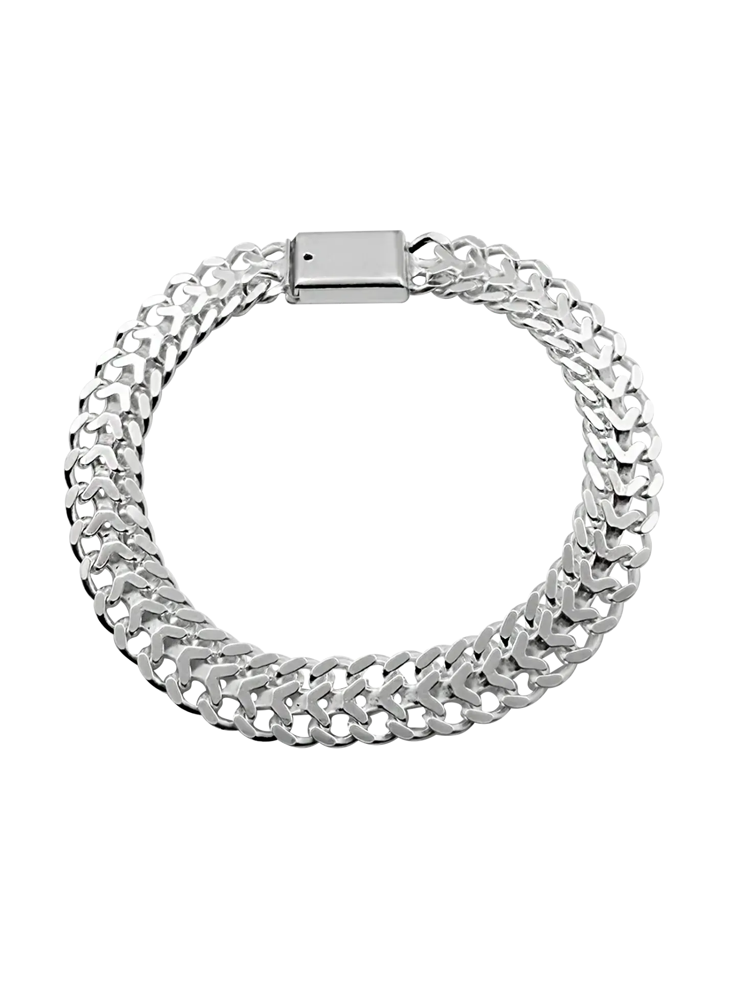 PULSERA DOBLE TIRA PLATA 925