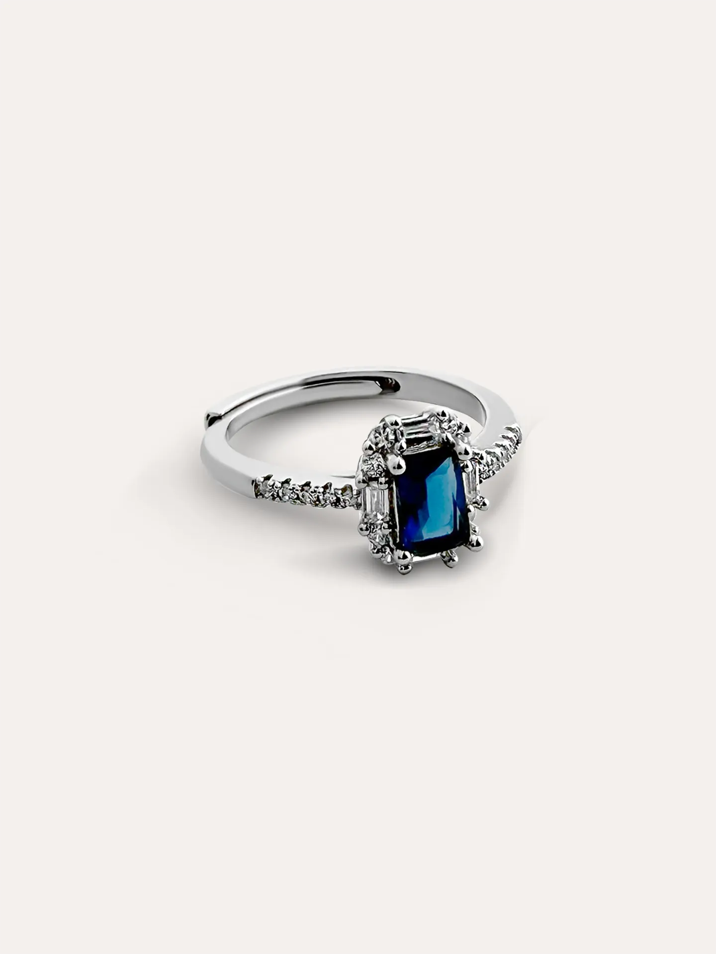 ANILLO ZIRCONIA BAÑO RODIO