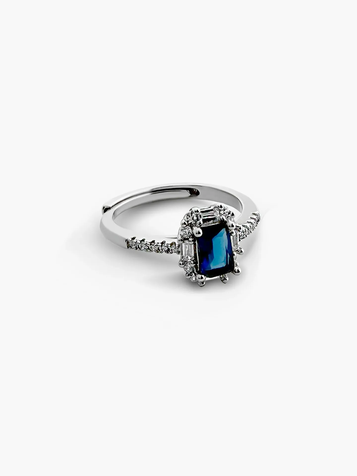ANILLO ZIRCONIA BAÑO RODIO
