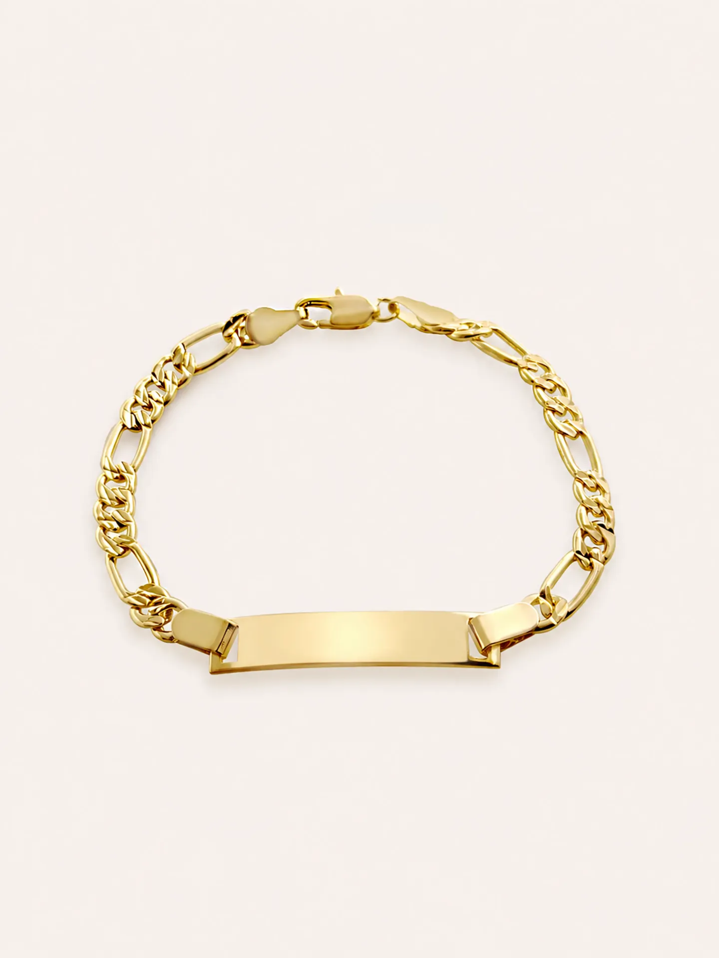 [54707] PULSERA CON PLACA BAÑO DE ORO